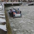 Le port pris par la glace février 2012  